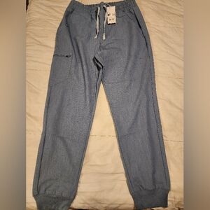 Figs pants, new with tags, denim colored